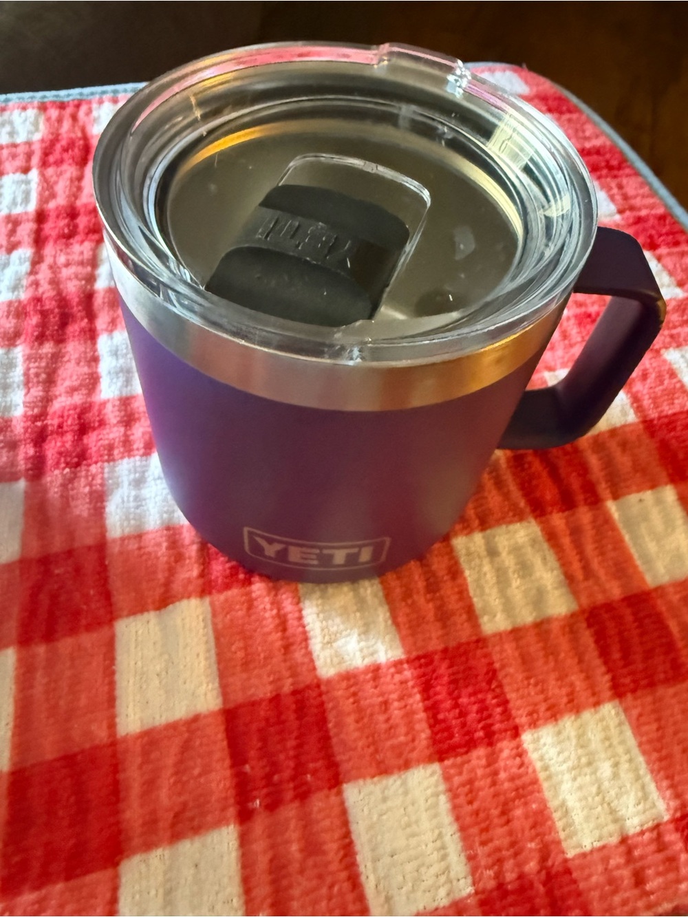 Yeti Purple  and blue mugs with handles